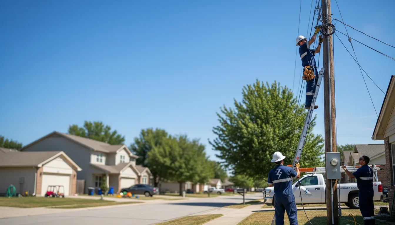 Residential electrician providing installation services in De Witt, IA